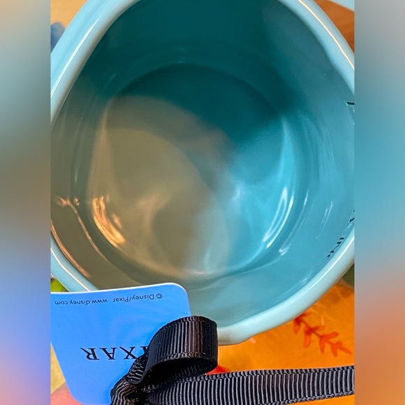 Rae Dunn x Pixar Monsters Inc Blue Ceramic Mug with Sully, Mike Wazowski, & Boo - Picture 5 of 6
